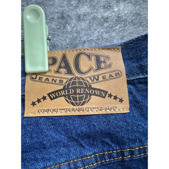 Pace Mens Pioneer Denim Jean Shorts Size 48 Blue Cotton Western Style - Picture 6 of 9